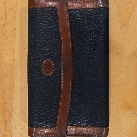 Vintage Dooney and Bourke Black and Brown Leather Wallet - Picture 2 of 7